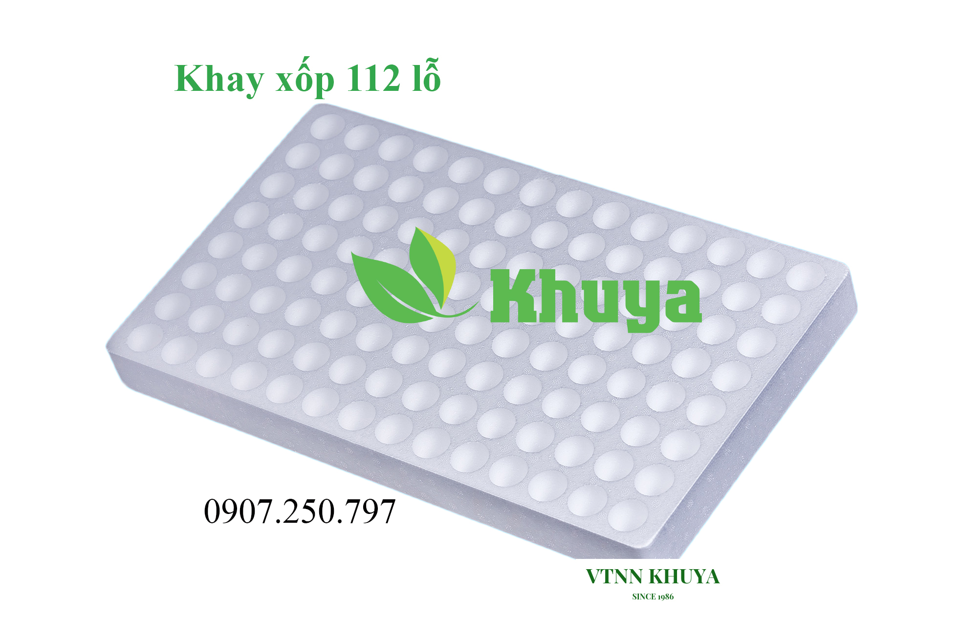 Khay xốp ươm hạt 112 lỗ