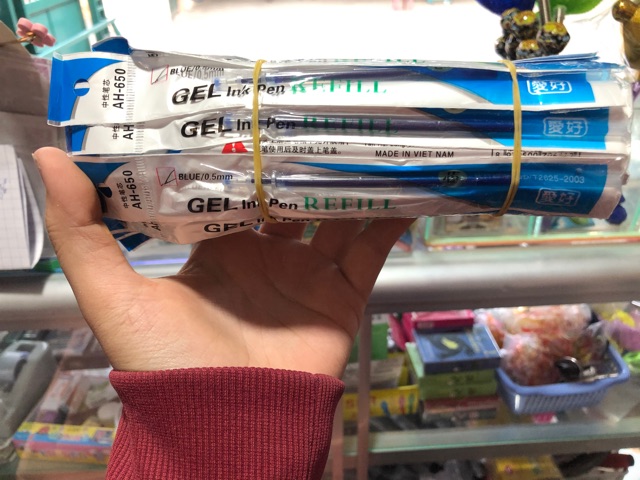 [HCM]Ruột bút gel xanh tím