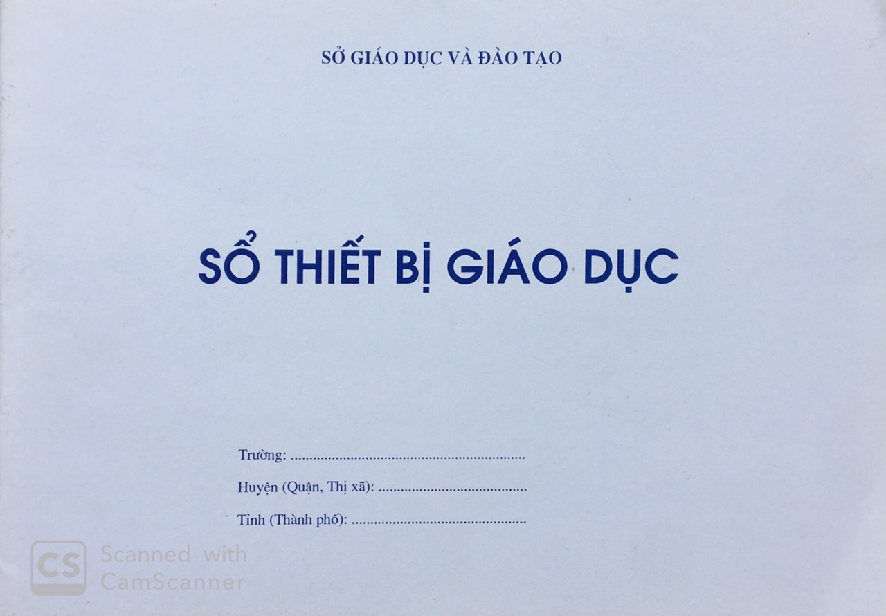 Sổ thiết bị giáo dục