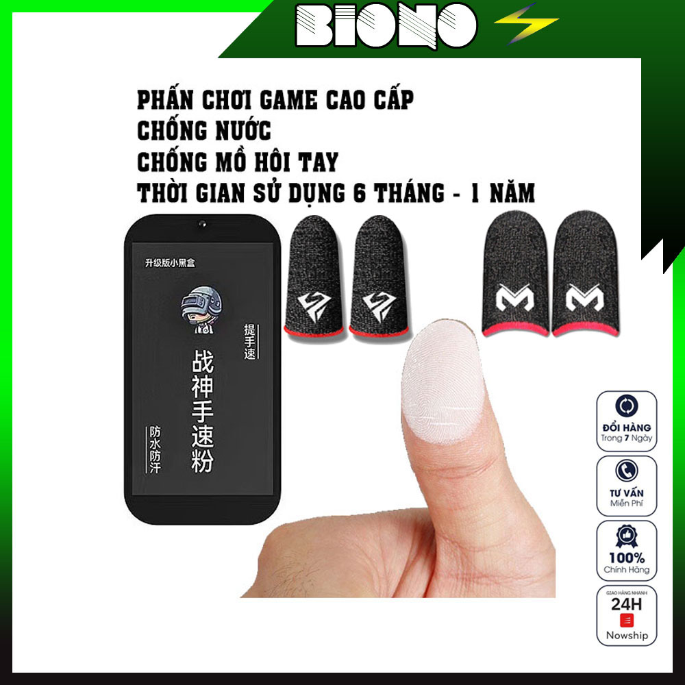 Combo phấn chơi game + 2 đôi găng tay cao cấp MEMO SHEZI chống mồ hôi tay chống nước cao cấp G9 chơi game siêu mượt giá rẻ