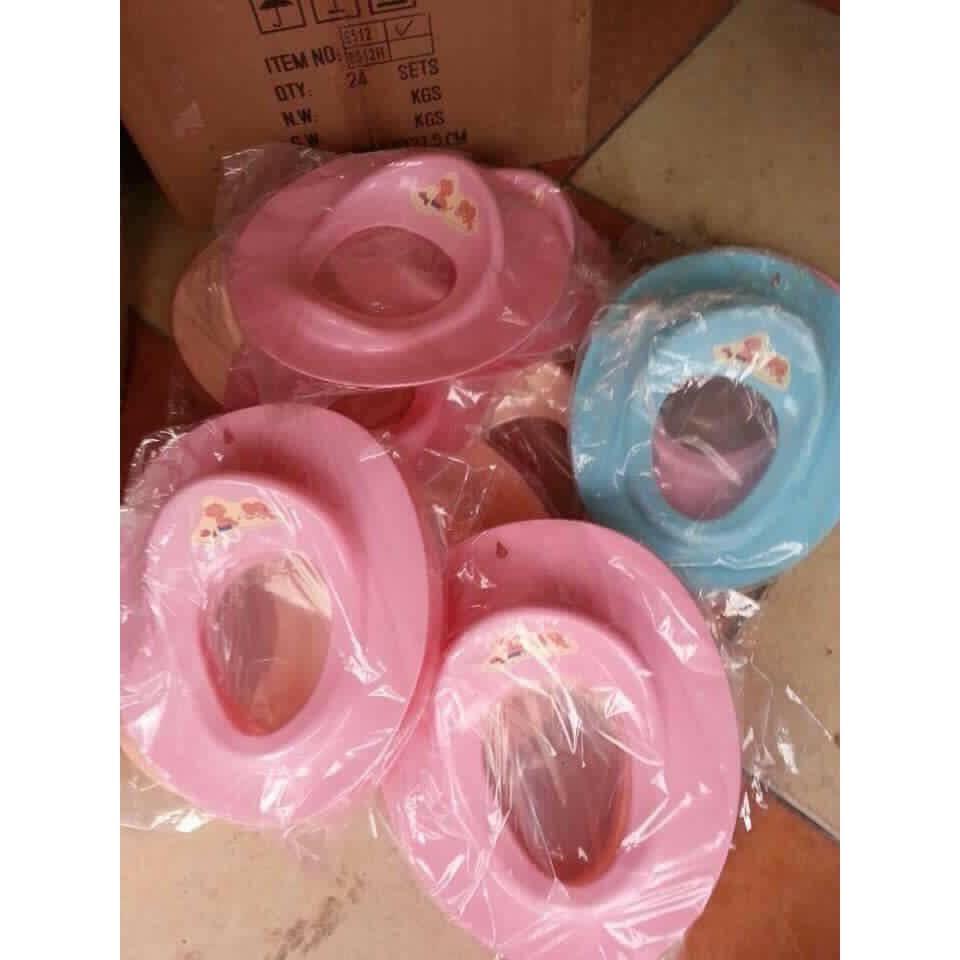 Bệ Lót Ghế Ngồi Thu Nhỏ Bồn Cầu Cho Bé Ngồi Màu Ngẫu Nhiên , Bệ thu nhỏ bồn cầu - Bệ thu nhỏ bồn cầu cho bé