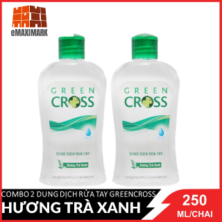 HCMCombo 2 chai dung dịch rửa tay diệt khuẩn GreenCross Hương Trà Xanh thumbnail