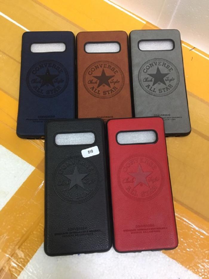 Samsung Galaxy S10Plus Ốp Lưng Giả Da Converse Ảnh Thật 100%