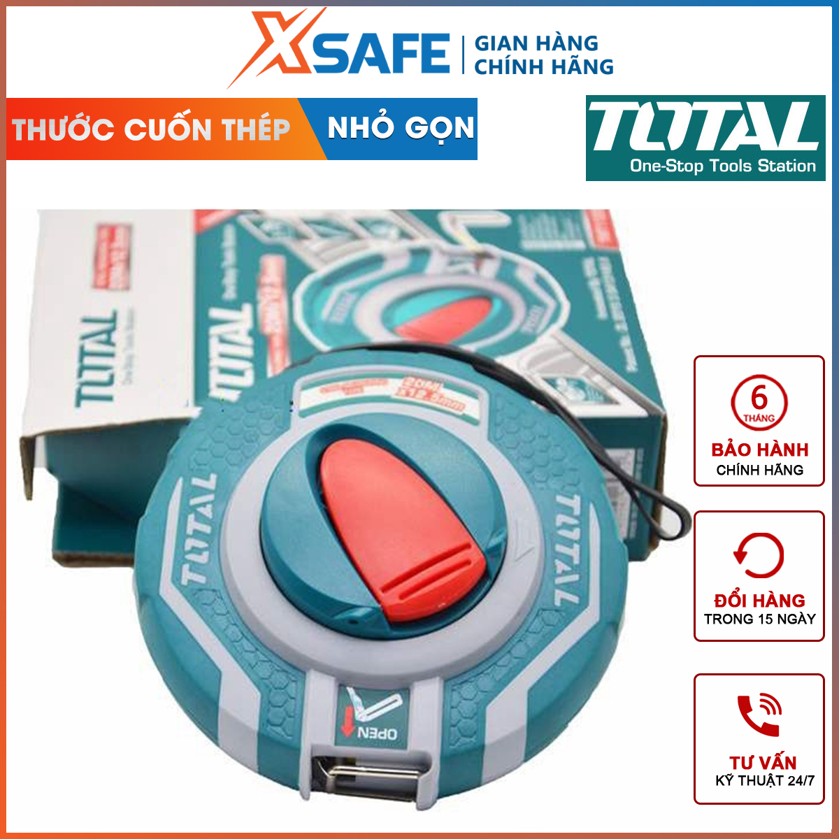 Roll ruler steel total | size roll steel length 20m - 30m width foil size 12.5mm measurement, precision measurements in building