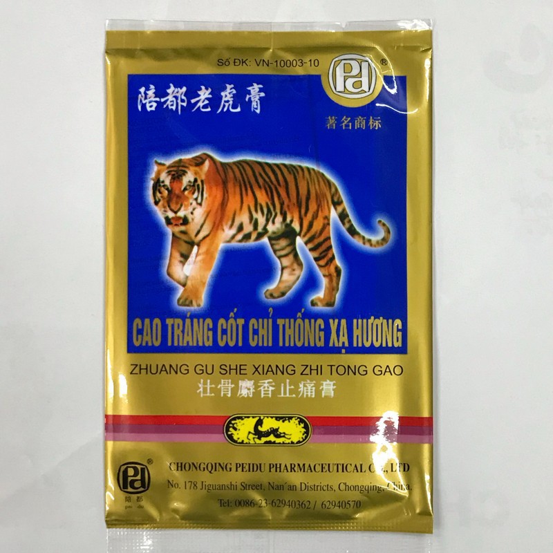 (1 bịch 4 miếng ) Cao dán con cọp - cao dán hổ
