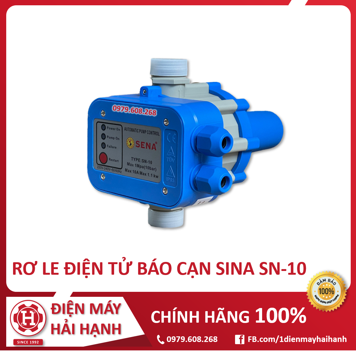 RƠ LE ĐIỆN TỬ BÁO CẠN SINA SN-10
