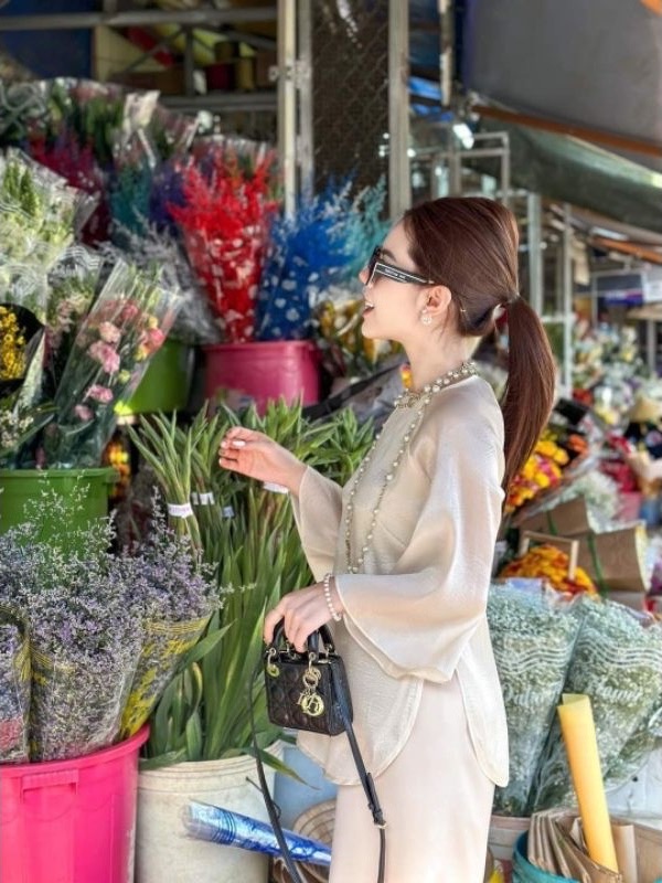 Set lam/Pháp phục đi chùa tơ voan cao cấp