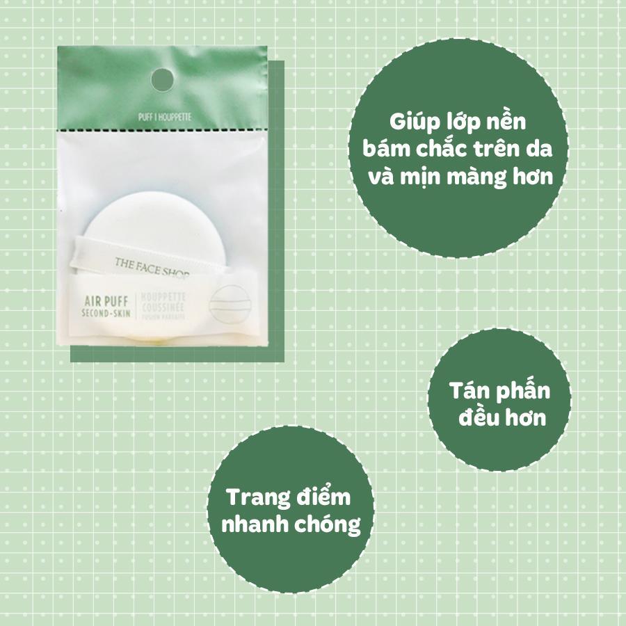 [HCM]Bông phấn Cushion The Face Shop Air Puff Second Skin