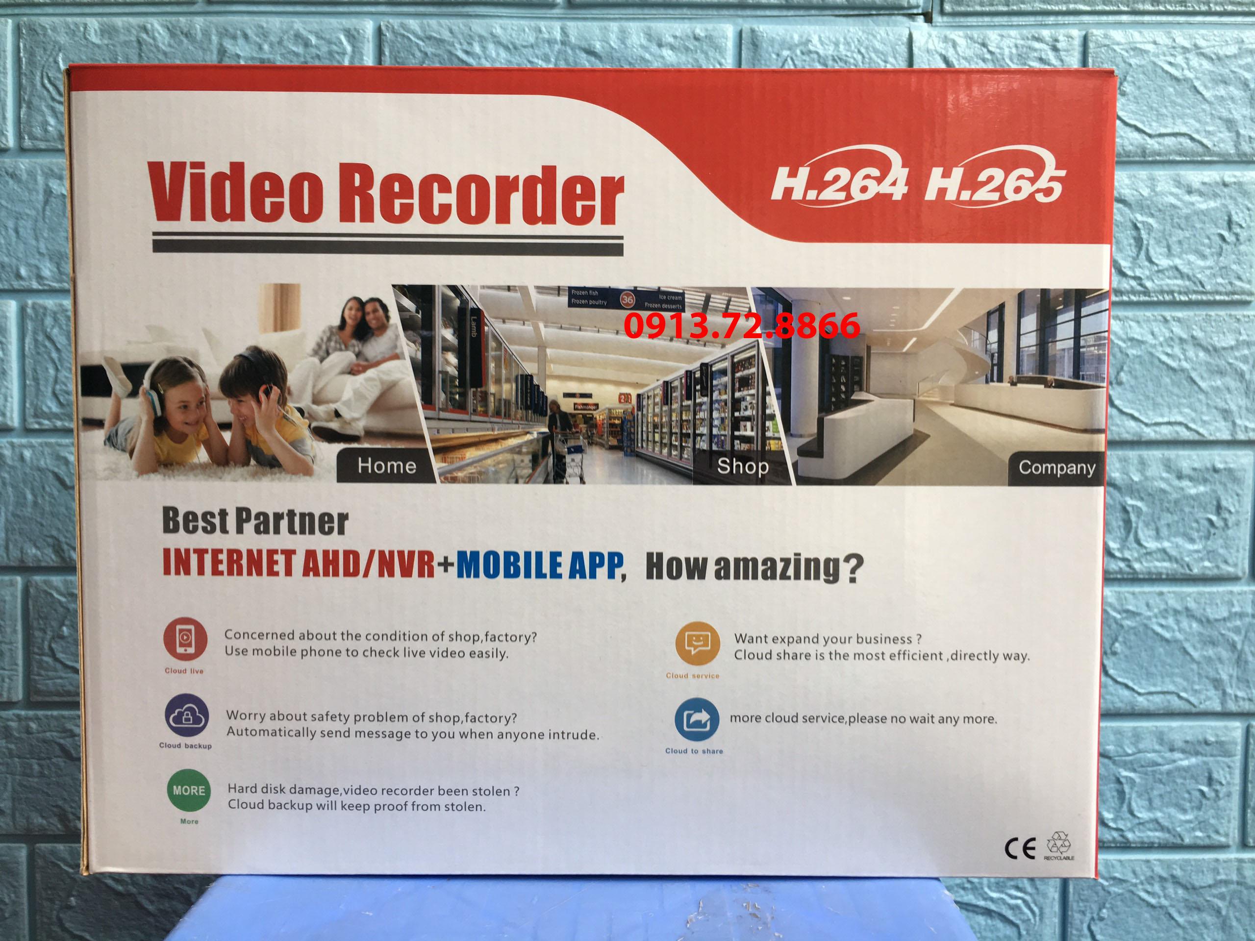 Đầu ghi hình camera IP Yoosee 8 kênh FullHD