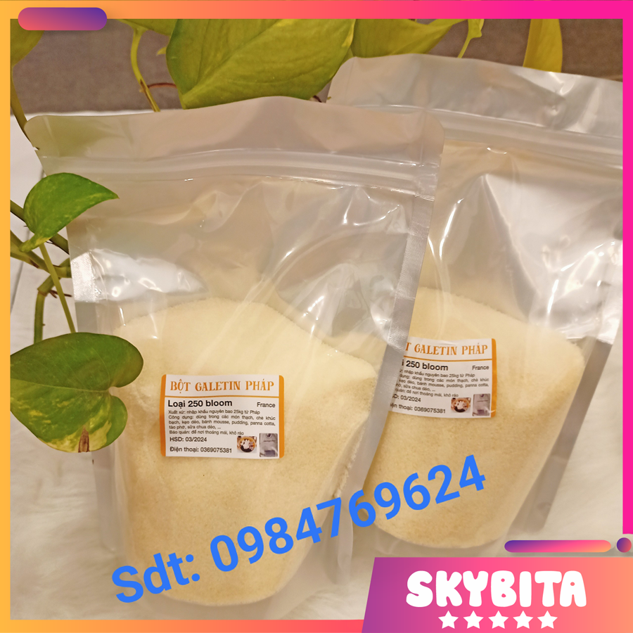 Bột Gelatin Đức cao cấp 250 Bloom làm kẹo dẻo