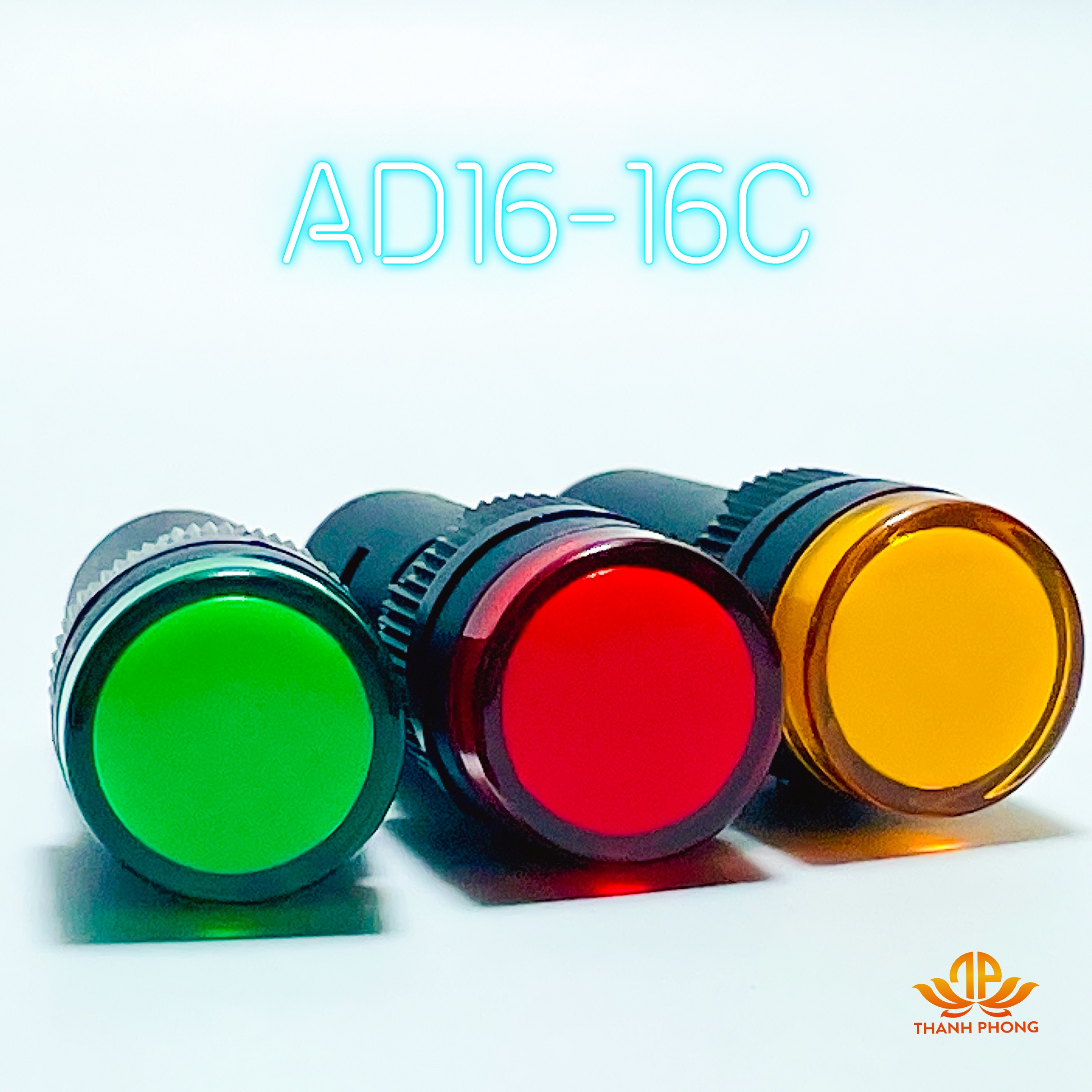 Đèn báo pha phi 16 ad16-16c led 3 màu