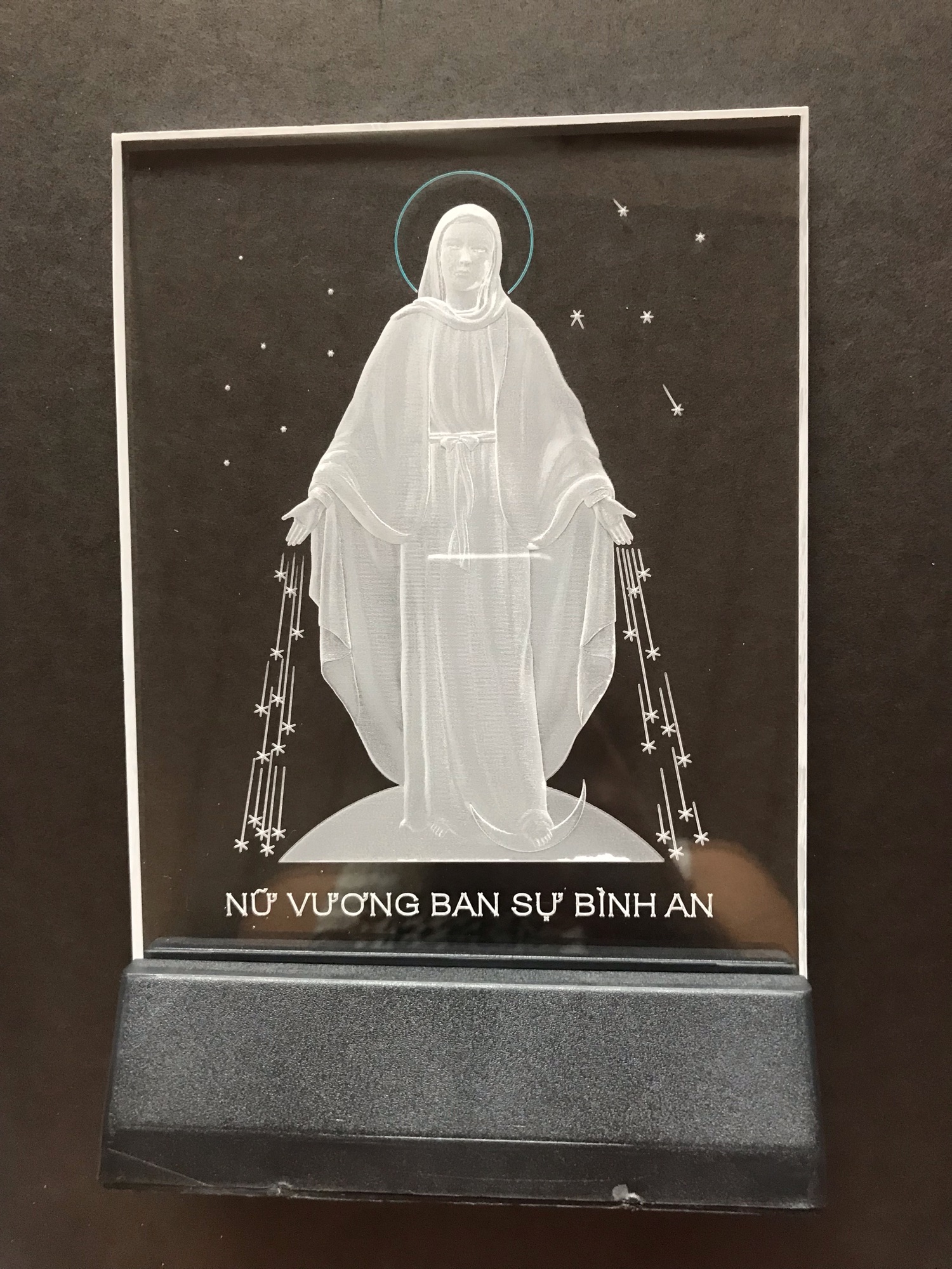 Tranh điện : ĐỨC MẸ BAN ƠN ( 25cm x 20cm )
