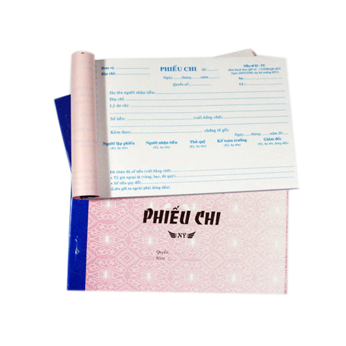 Phiếu chi 2 Liên 13X19CM (50 BỘ=100 TỜ)