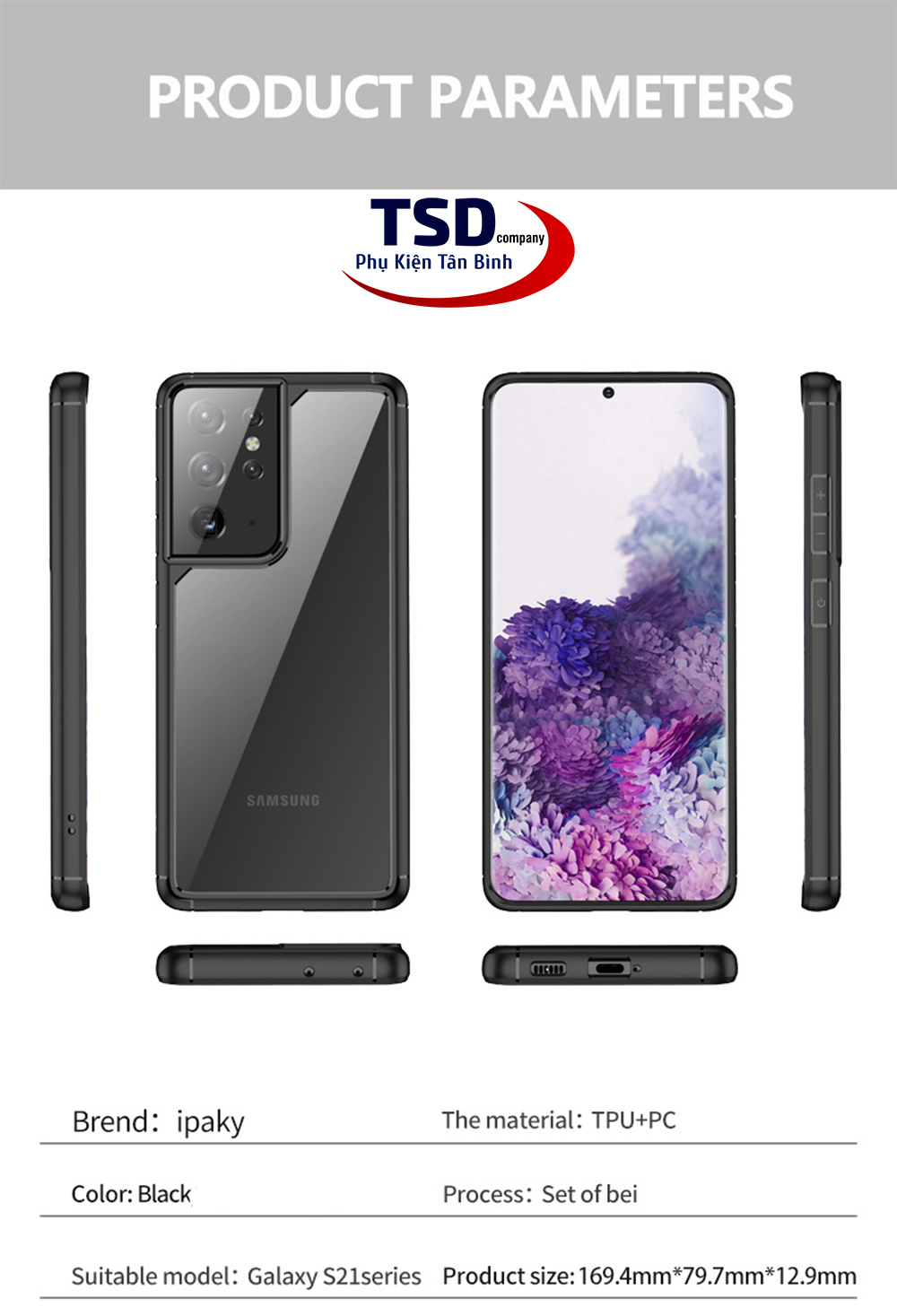iPaky Samsung S21, S21 PLUS, S21 ULTRA Premium Shockproof Case