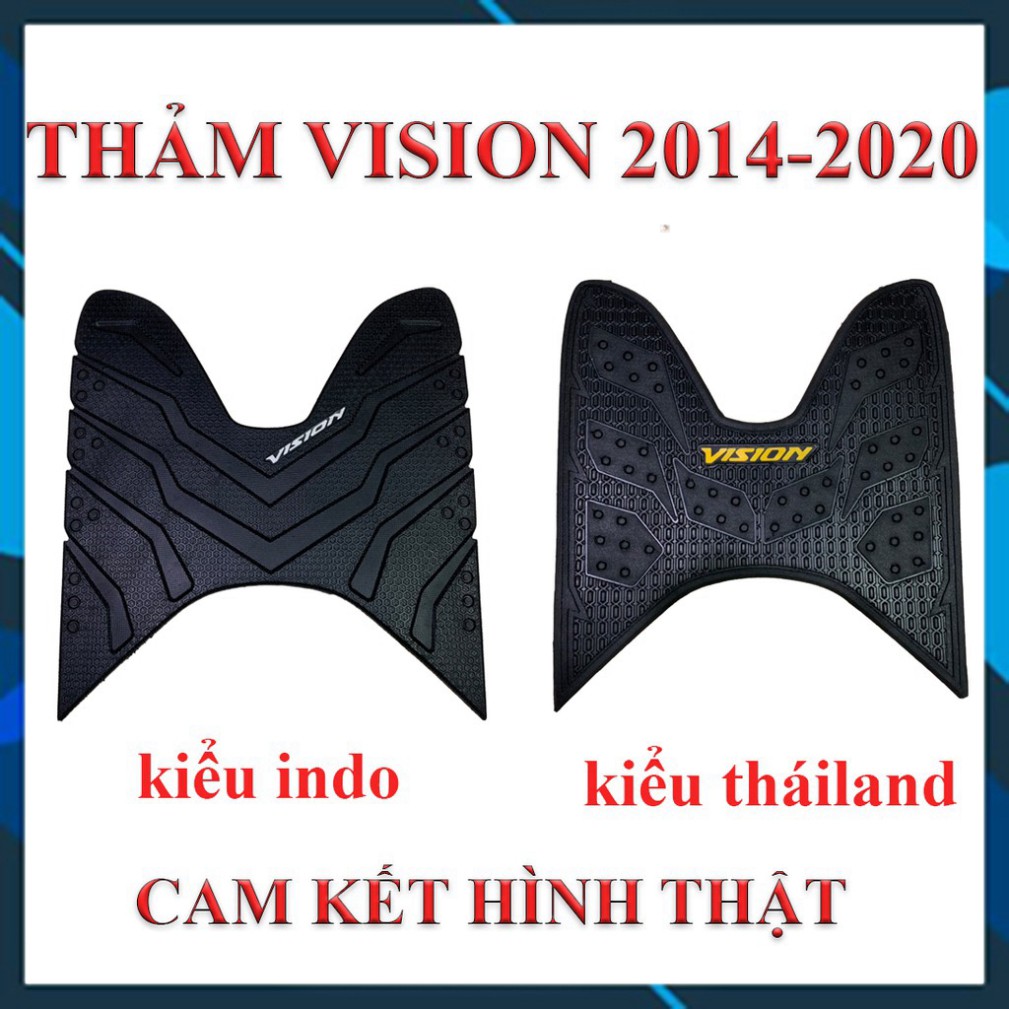 Thảm để chân cao su vision 2015-2020 Loại đẹp