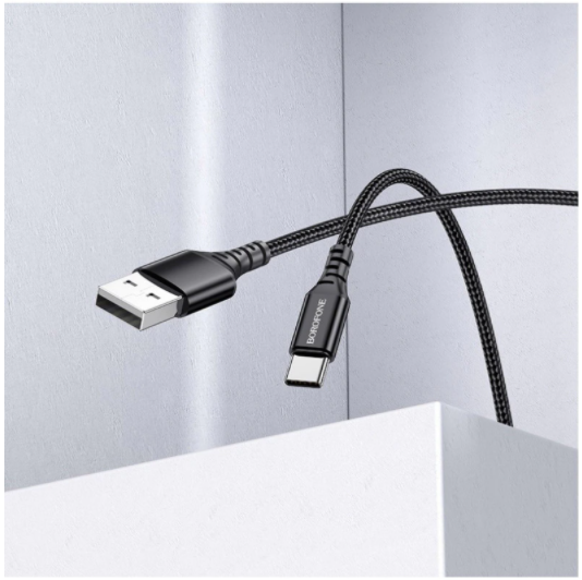 Cáp sạc dây dù Borofone BX54 Type C 2.4A  dài 1m