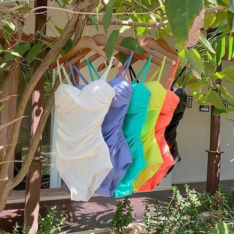 [HCM]Bikini liền mảnh nâng ngực nhúng che bụng