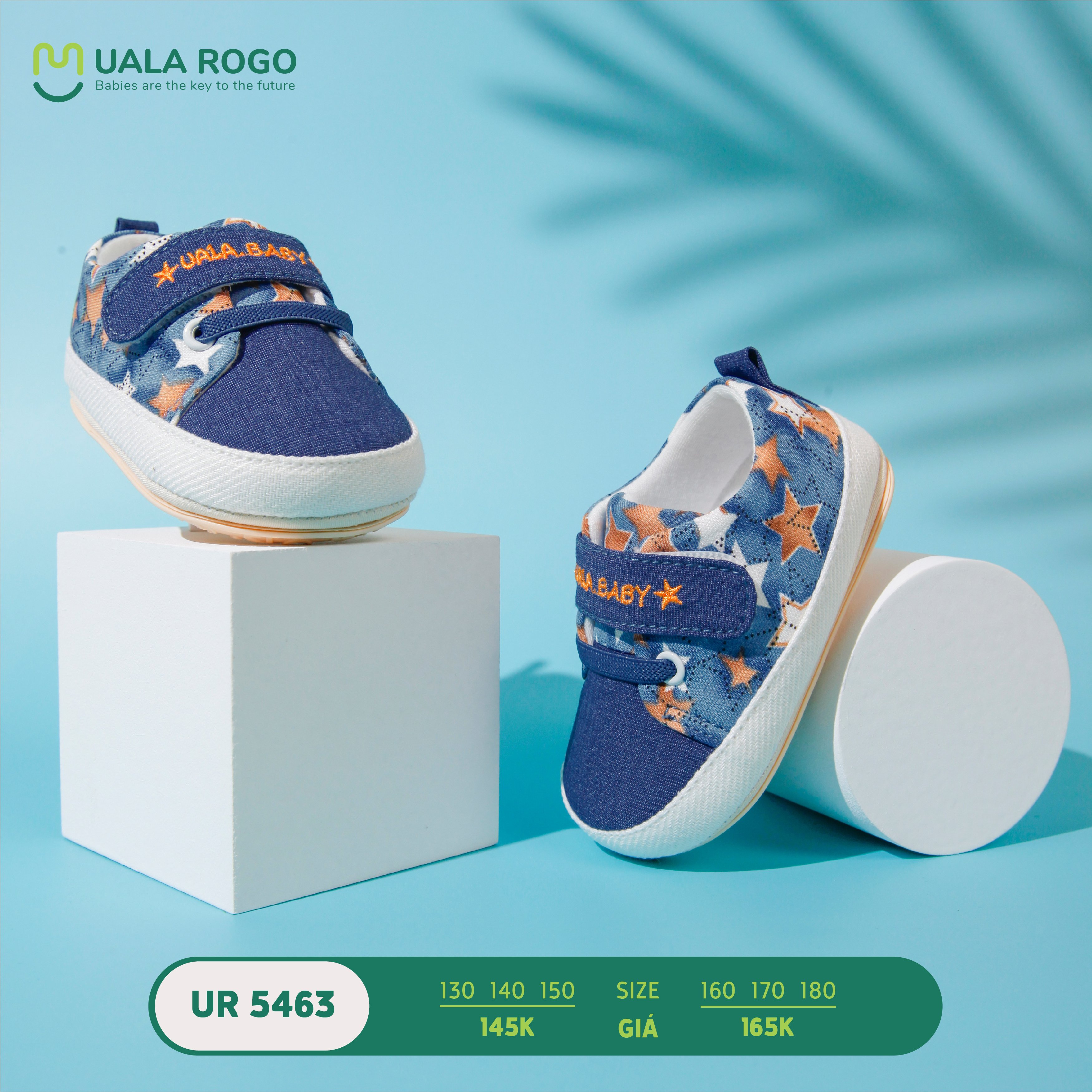 UR5463 - Giày tập đi UalaRogo siêu mềm và chống trơn trượt