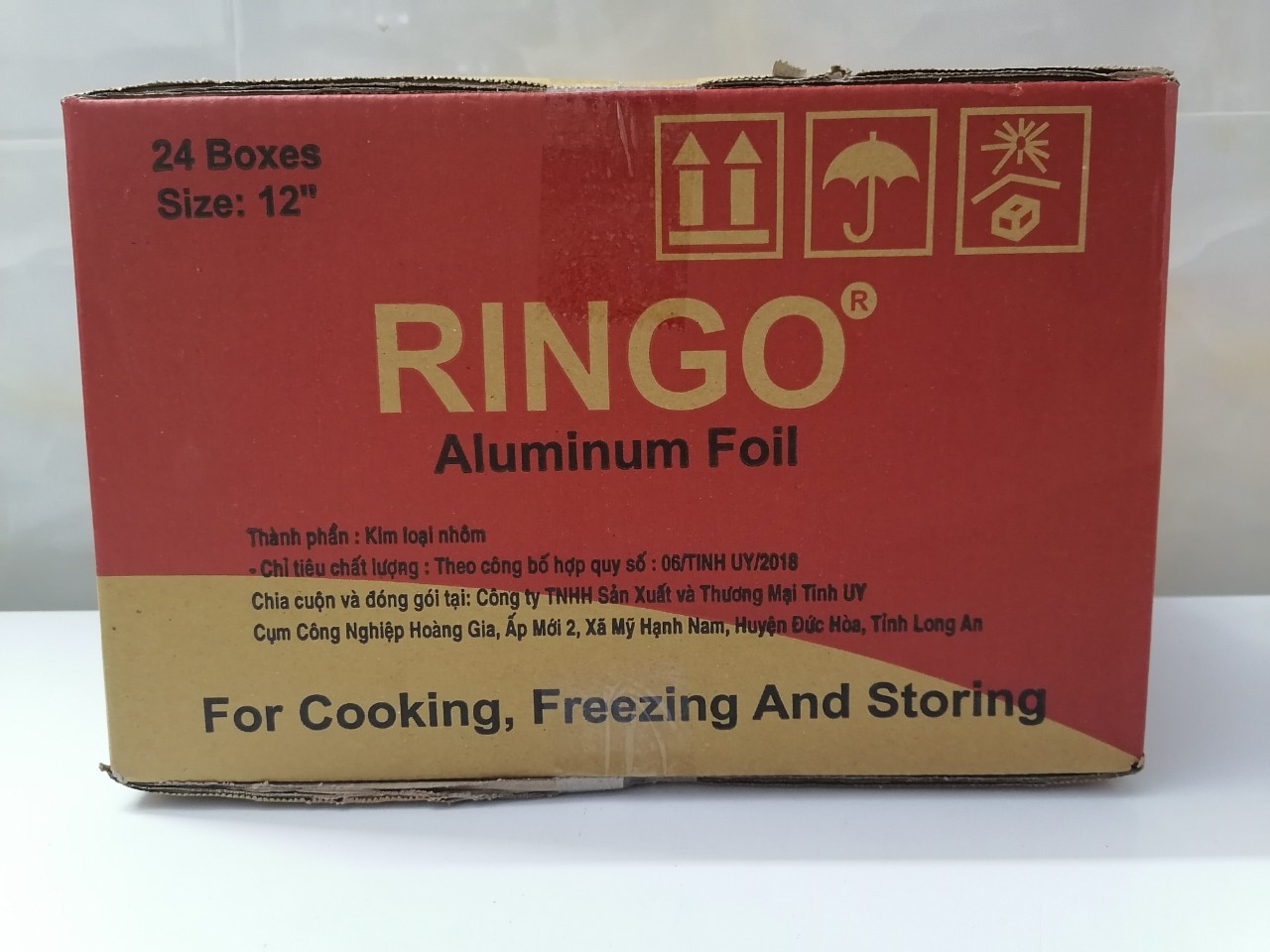 [THÙNG 24 CUỘN R12 (30cm x 4m)] Giấy bạc nướng RINGO Aluminum Foil
