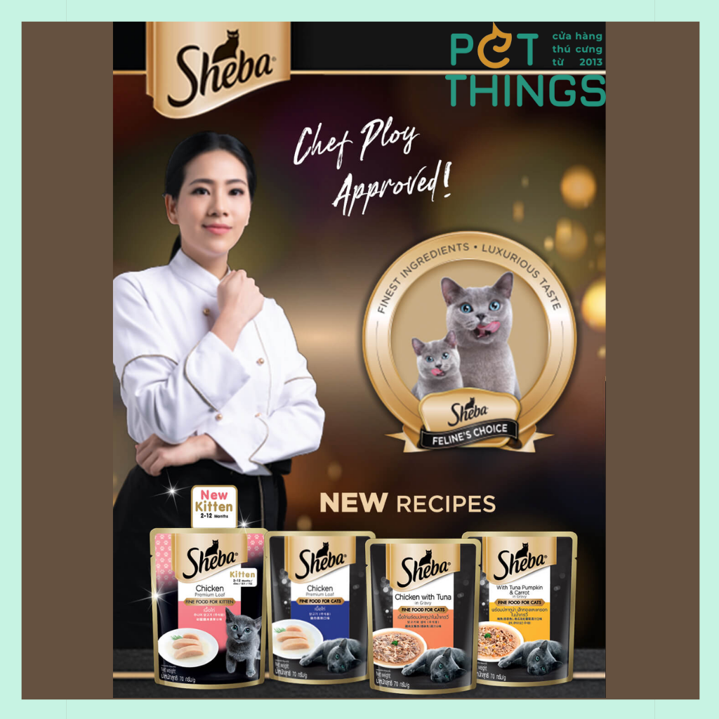 Pate Cho Mèo Sheba Gói 70g