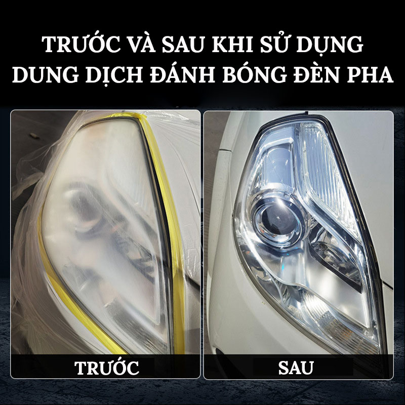 Dung Dịch Đánh Bóng Đèn Pha Ô Tô Chống Ố Vàng VERSION 2
