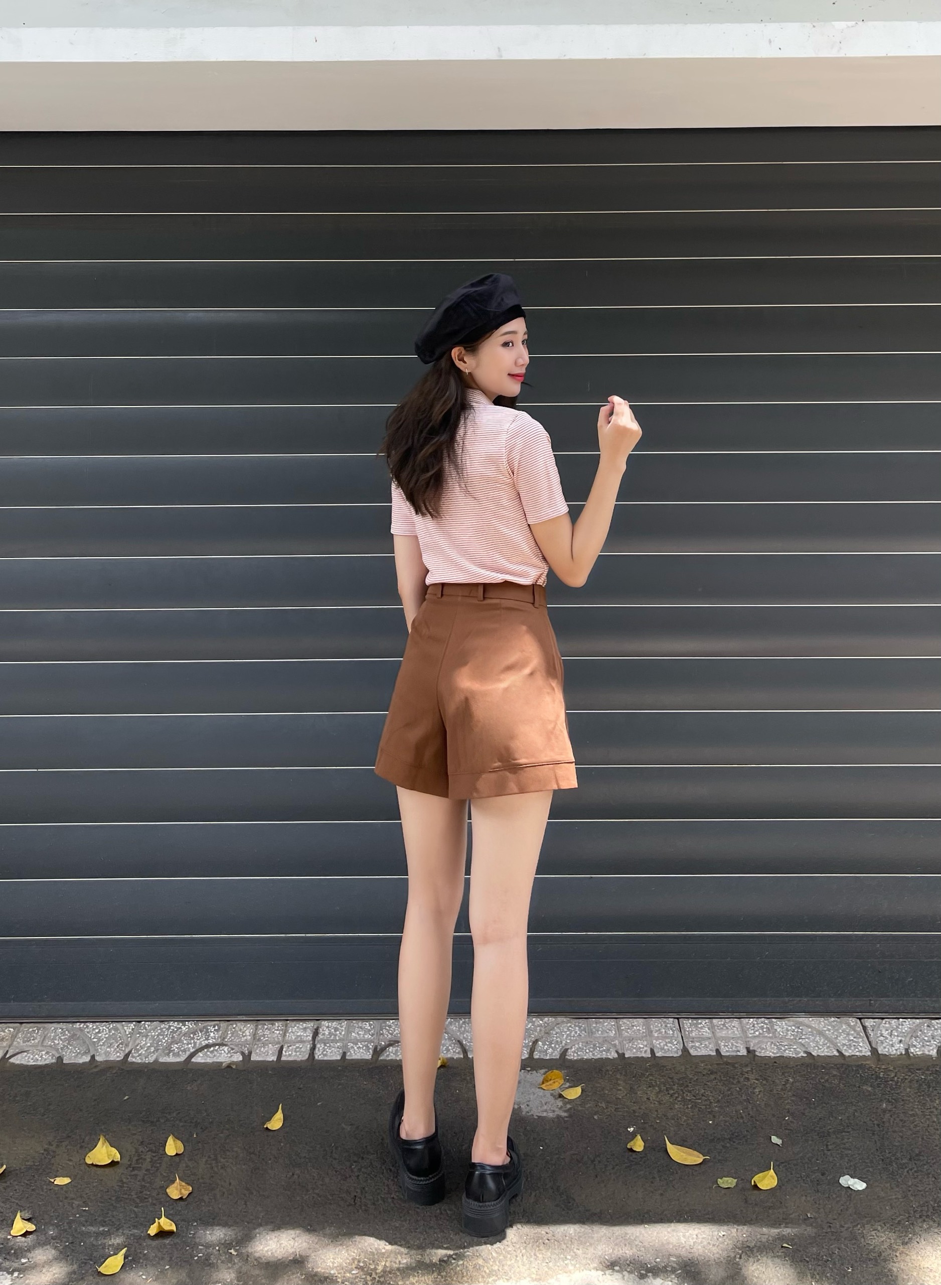 MIỀU_ÁO CROPTOP POLO SỌC