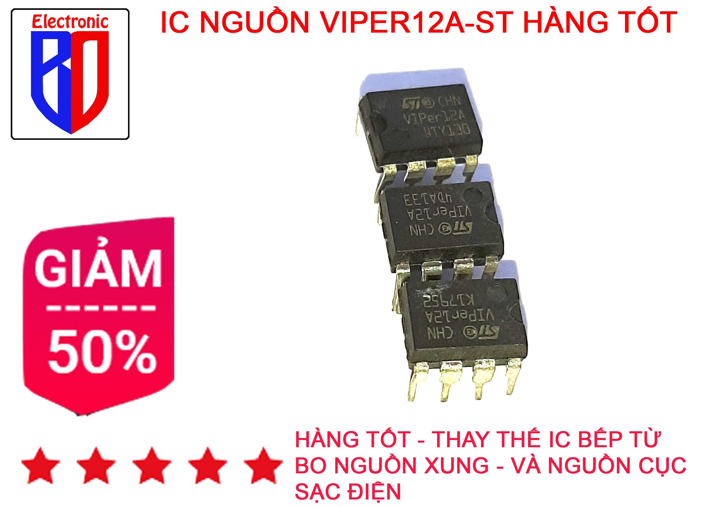 VIPER 22A ST IC NGUỒN - DIP 8  MỚI COMBO 2 CHIẾC ĐIỀU KHIỂN NGUỒN XUNG BẾP TỪ