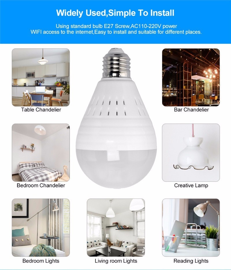 [Tặng Thẻ Nhớ 32GB] Camera Ip Wifi Bóng Đèn Yoosee Cao Cấp