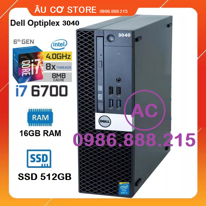 Dell optiplex 3040, cpu core i7-6700/ ram 16 gb/ssd 256 gb-warranty 12t-copper computer the dell _ europe mechanical store _ case pc-sync dell