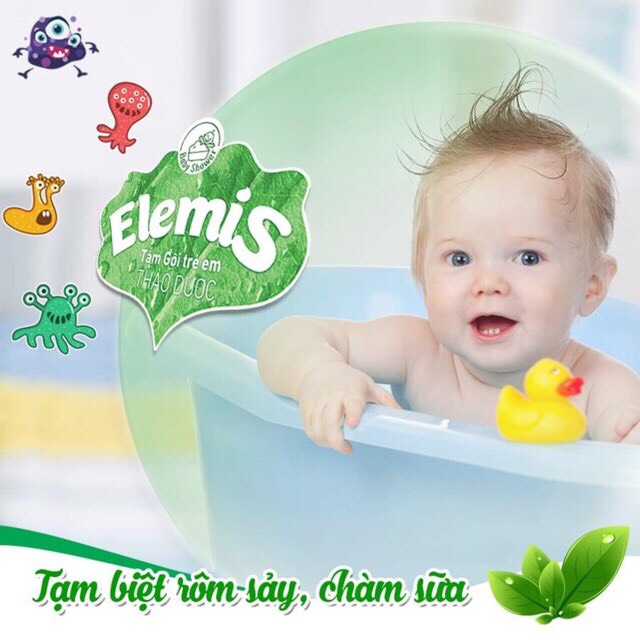 Combo 4-5 Chai Tắm gội thảo dược trẻ em Elemis (200ml)