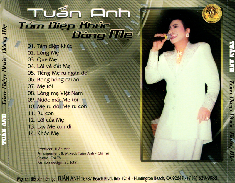 Bộ 6 đĩa CD tiếng hát Tuấn Anh 3