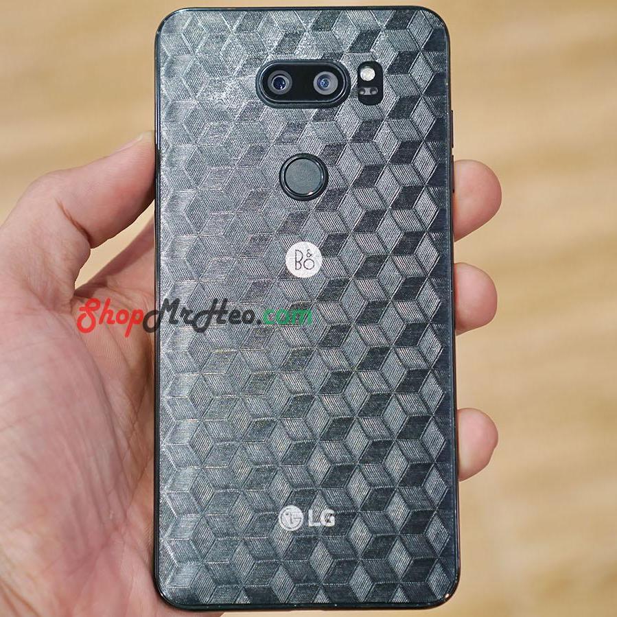 [HCM]Bộ 3 Skin Dán Mặt Sau Lưng Vân 3D Carbon LG V30 - LG V35