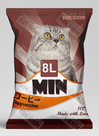 Cát vệ sinh cho mèo, Cát Min Túi 8L