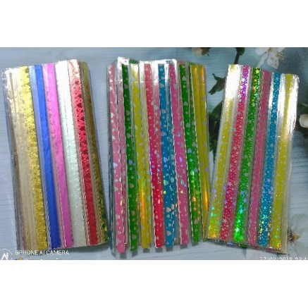 Combo 10 vỉ giấy gấp sao 500 ngôi