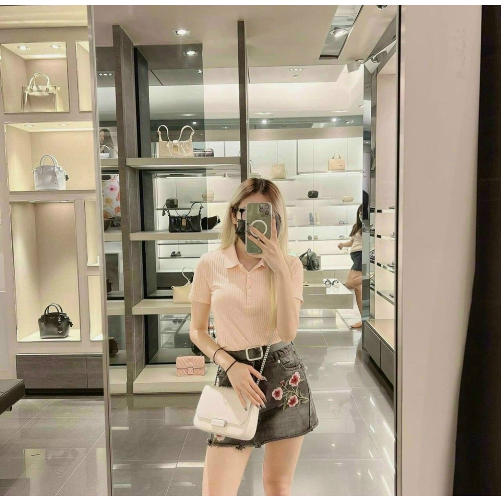 Túi xách nữ da lì CNK hàng cao chấp full tag mác