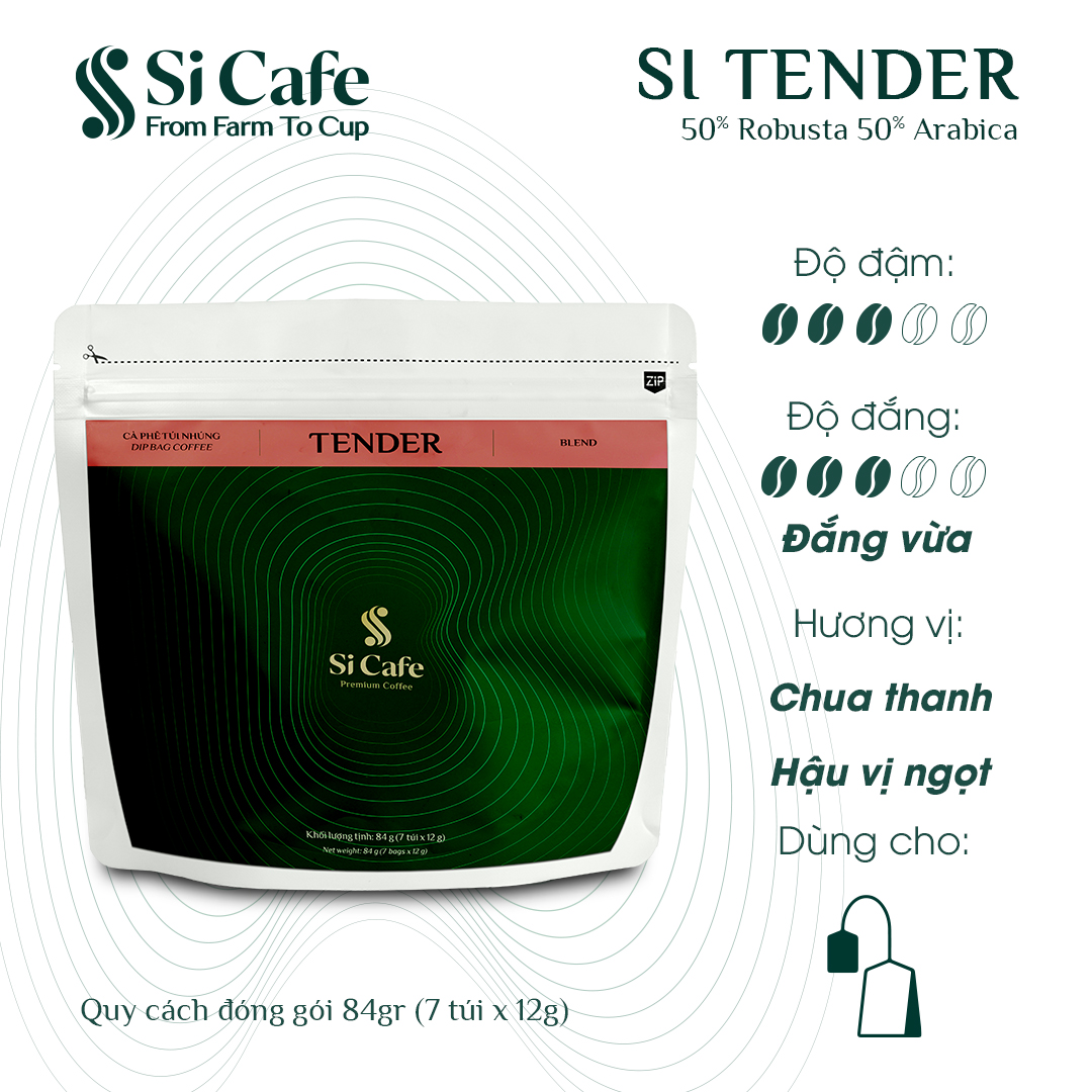 COMBO CÀ PHÊ TÚI NHÚNG & CÀ PHÊ PHIN GIẤY TỪ SI CAFE