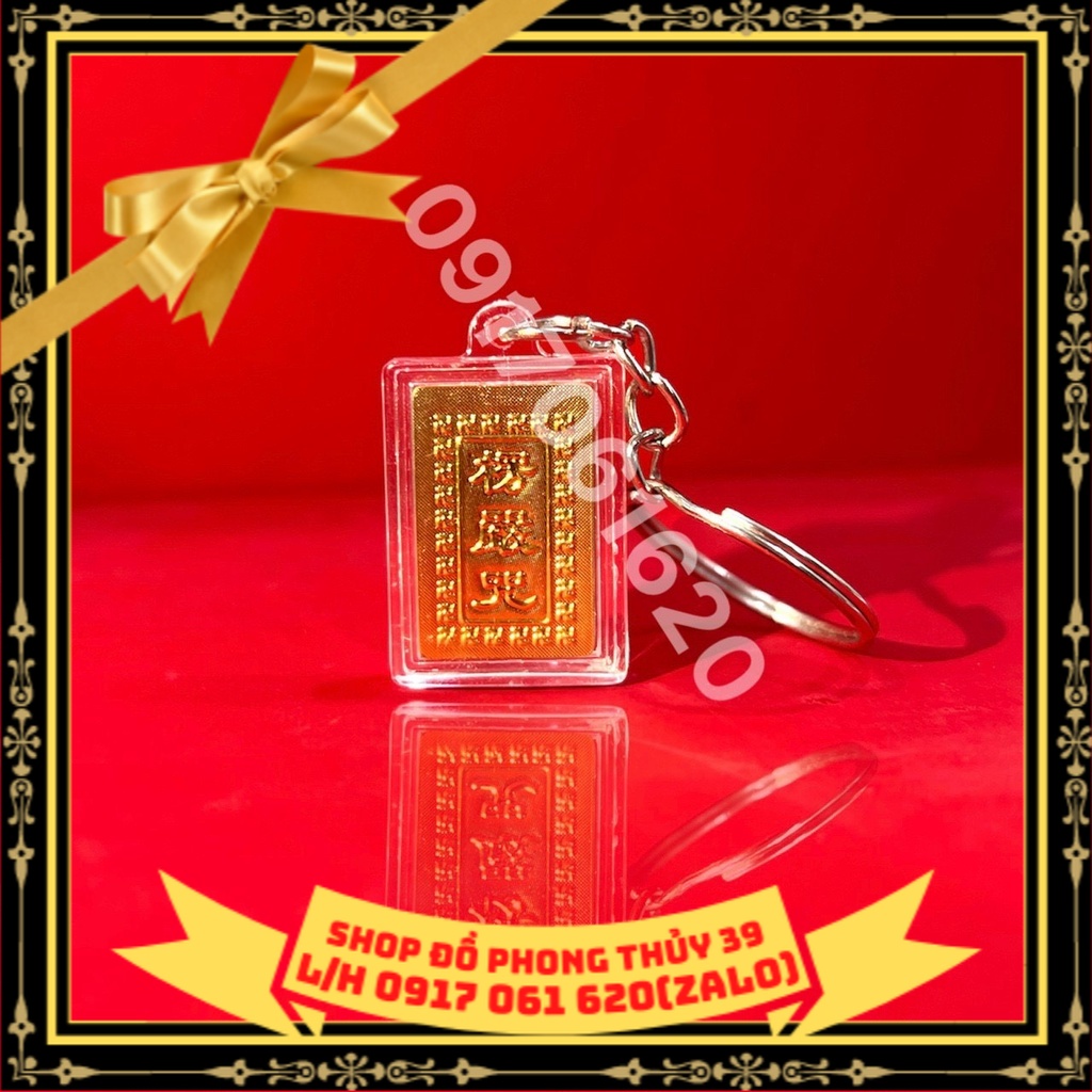 Móc Khóa CHÚ LANG NGHIÊM Treo  Móc Chìa Khóa, Balo,treo Balo. Móc Khóa Phong Thủy May Mắn Cầu Bình An Phước Lành