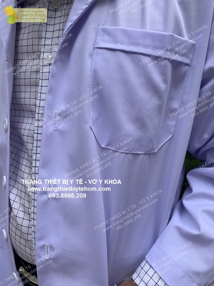 Áo blouse tay dài thân dài nam/nữ