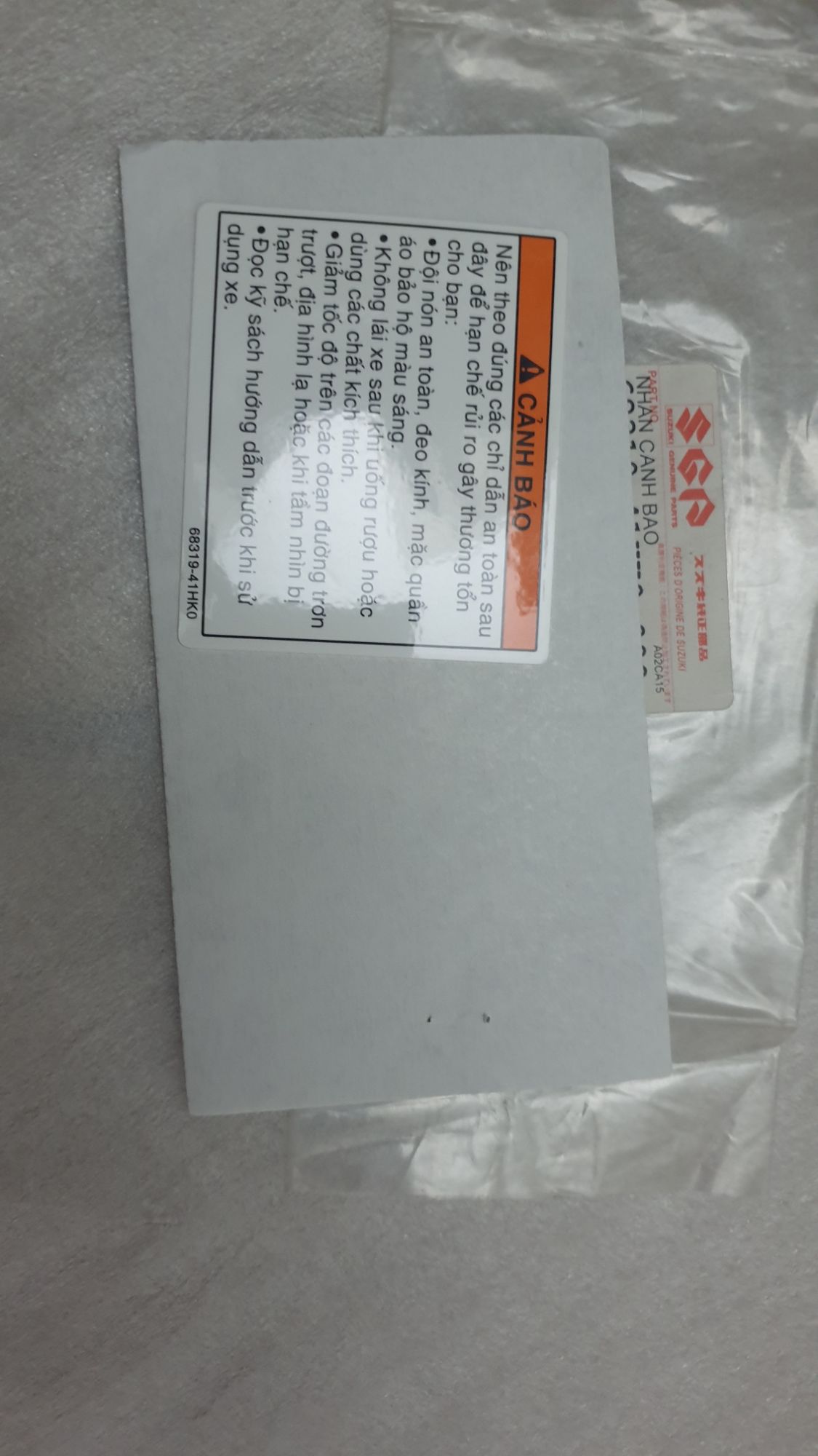 Tem thông số dòng xe suzuki
