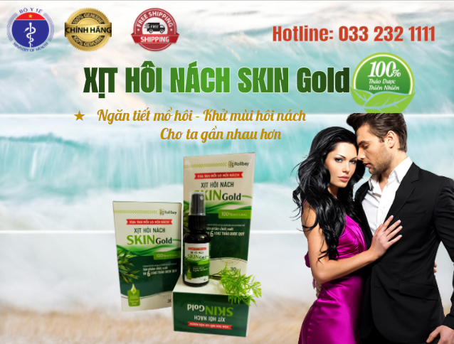 Xịt Hôi nách SKIN gold 30ml