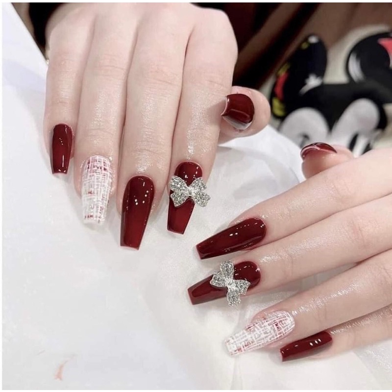 Cham đính móng tay - Nơ gắn móng xinh xắn MOON NAIL