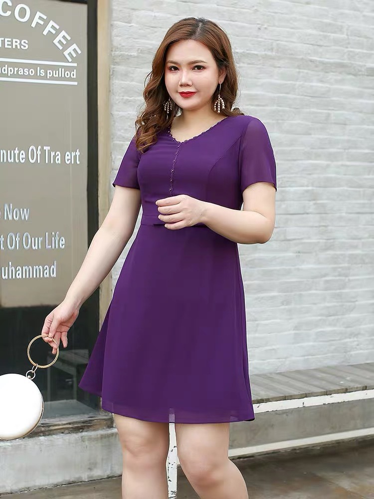 ĐẦM TÍM FORM ĐẸP BIG SIZE CAO CẤP