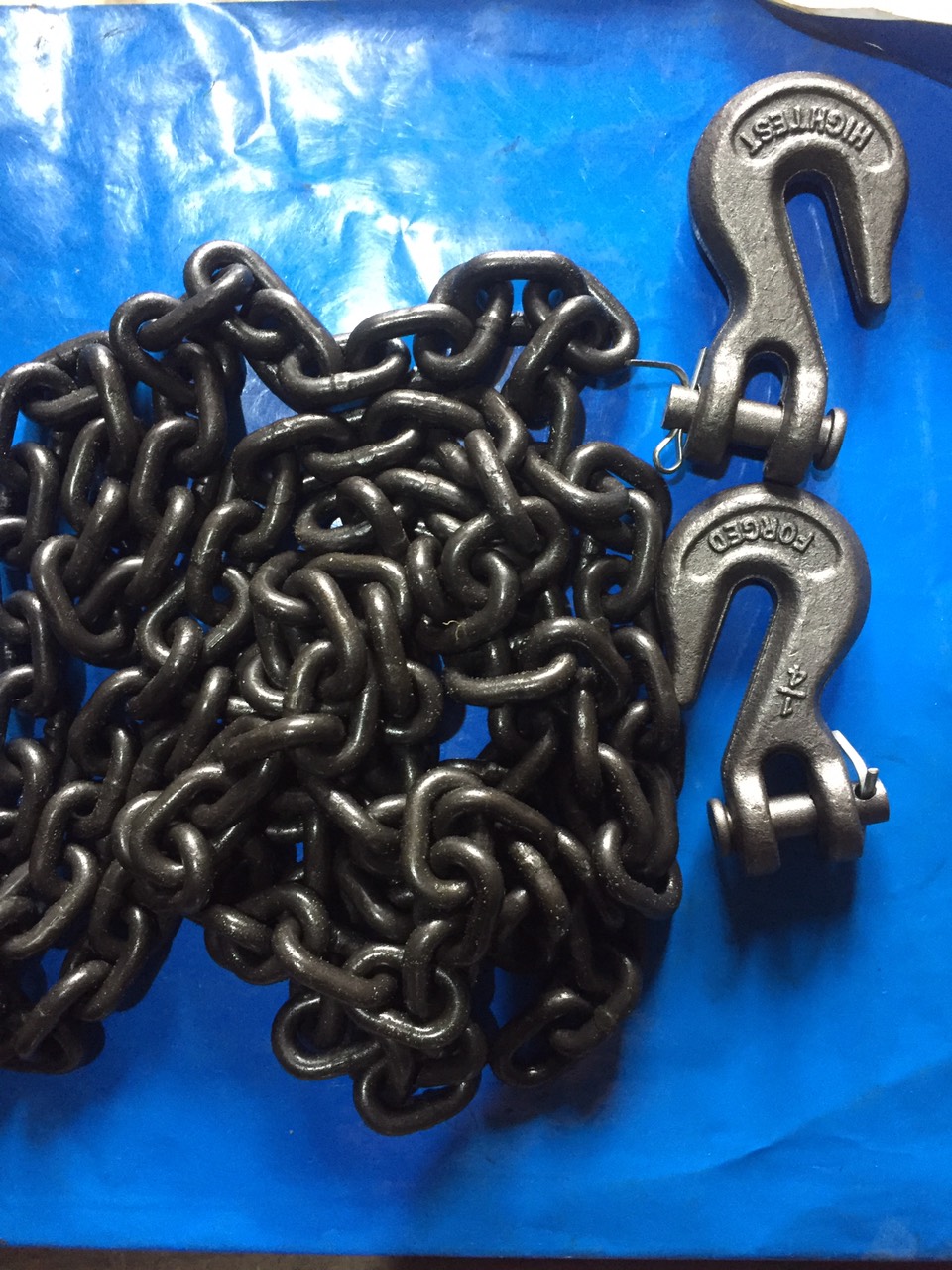 Xích quại. 3m xích quại phi 6 kèm 2 móc xích. xích phi 6 chịu lực. Xích quại dành cho thợ xây lắp