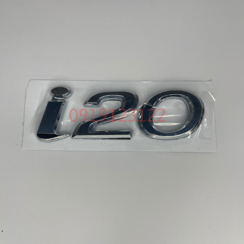 Logo chữ nổi i10 dán đuôi xe