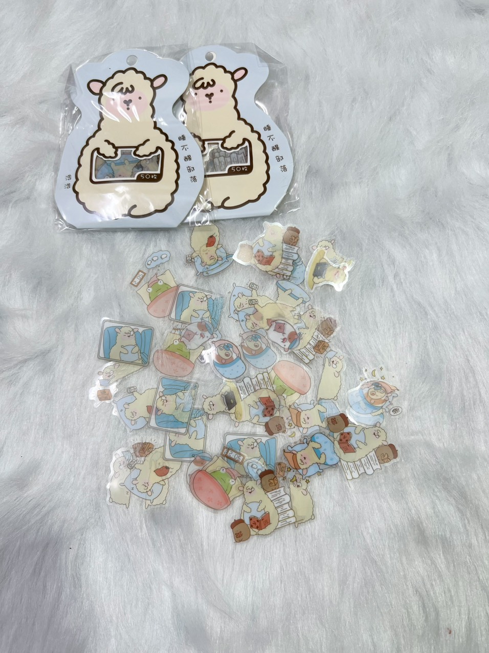 gói 50 miếng sticker molang phiên bản mới