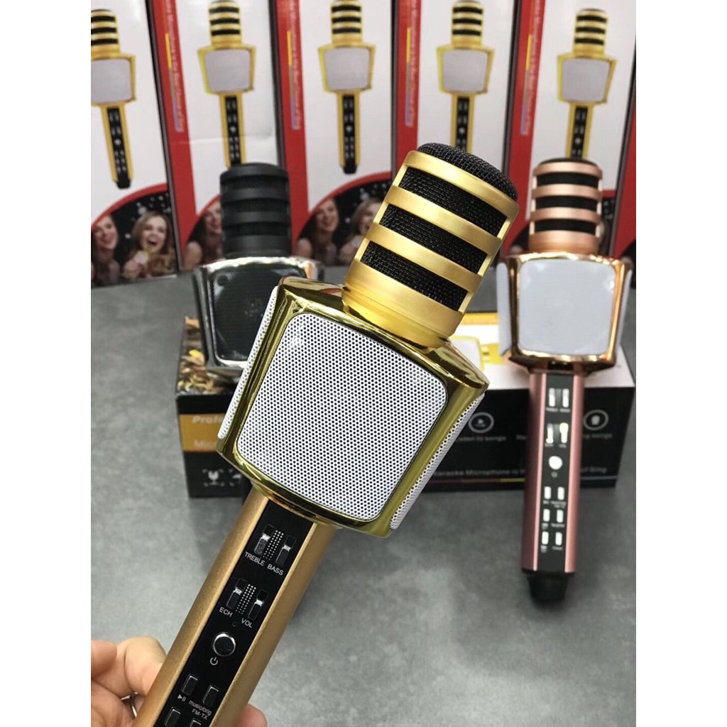 Micro karaoke, micro không dây, micro karaoke bluetooth, micro bluetooth 3 in 1 SD16 phiên bản nâng cấp