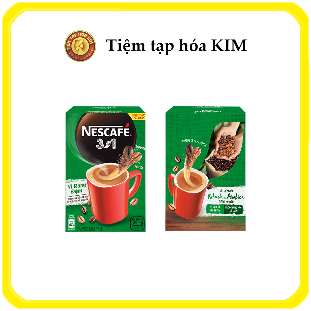 Cà phê sữa Nescafe 3in1 hộp 340g