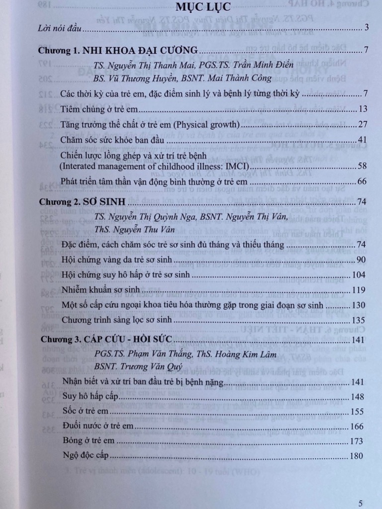 Bài giảng Nhi Khoa tập 1