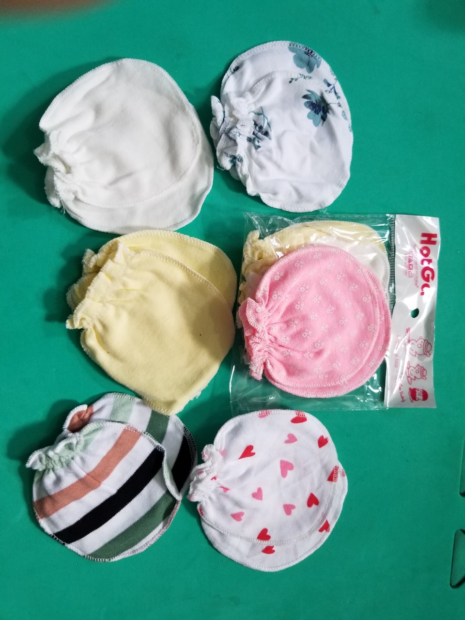 Combo 9 đôi bao tay Hotga mềm mại cho bé