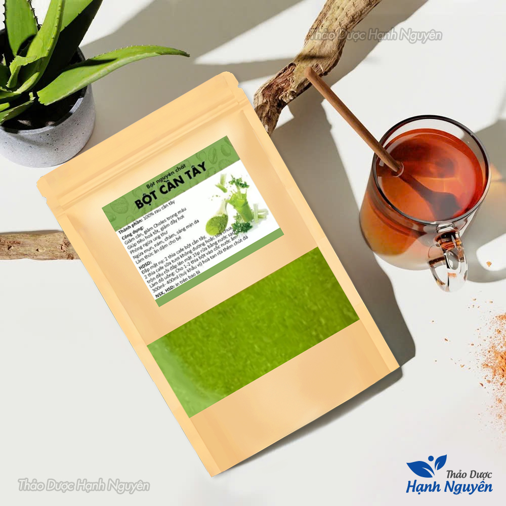 Bột cần tây sấy lạnh 100g, nguyên chất, nước uống detox, đẹp da, hỗ trợ giảm cân, tốt cho tiêu hóa